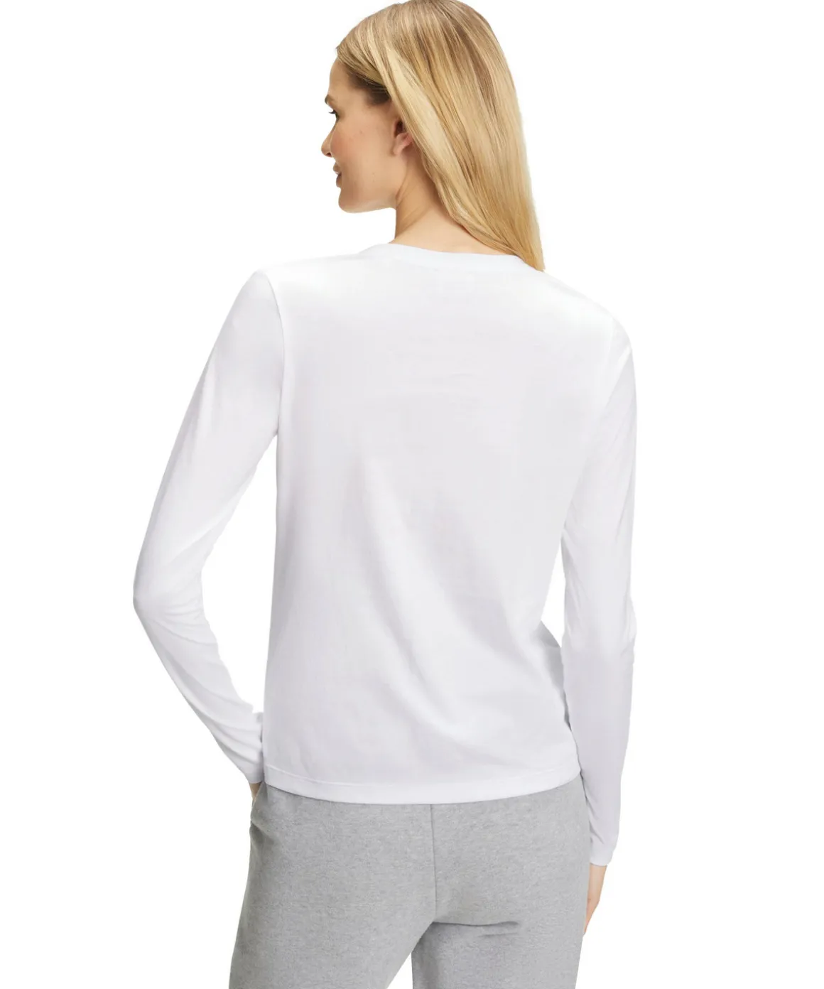 Dames Lange Mouw Shirt V-Hals