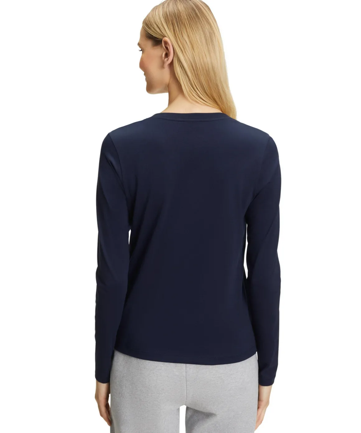 Dames Lange Mouw Shirt V-Hals