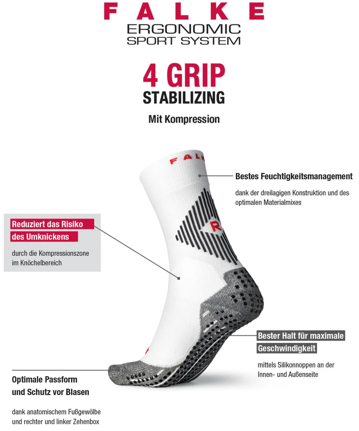 4Grip Stabilizing Unisex Sokken