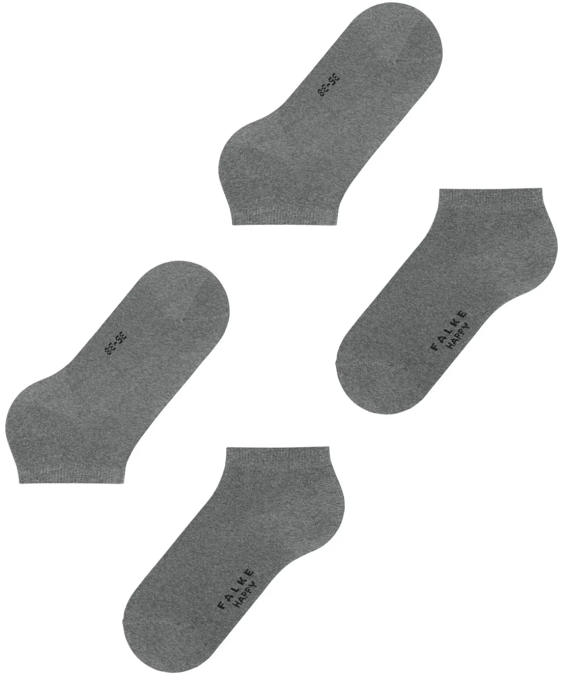Happy 2-Pack Dames Sneakersokken
