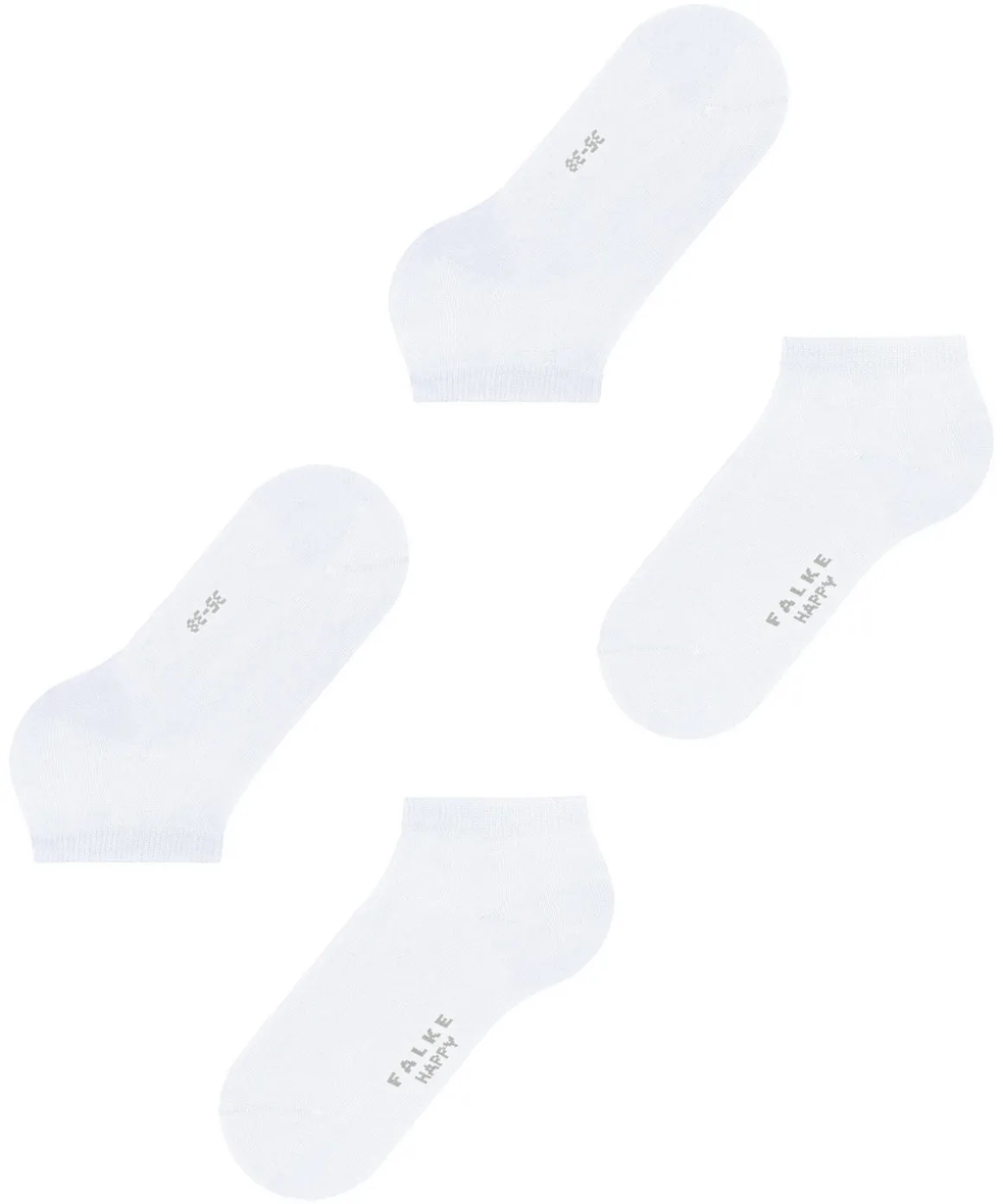 Happy 2-Pack Dames Sneakersokken