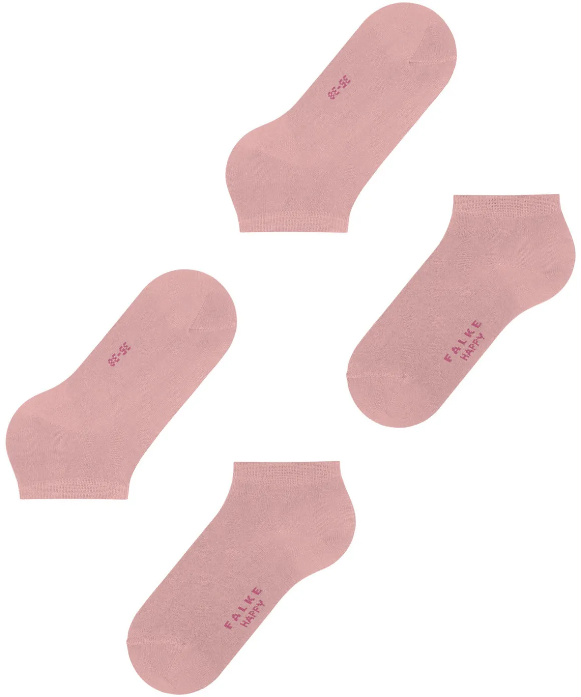 Happy 2-Pack Dames Sneakersokken