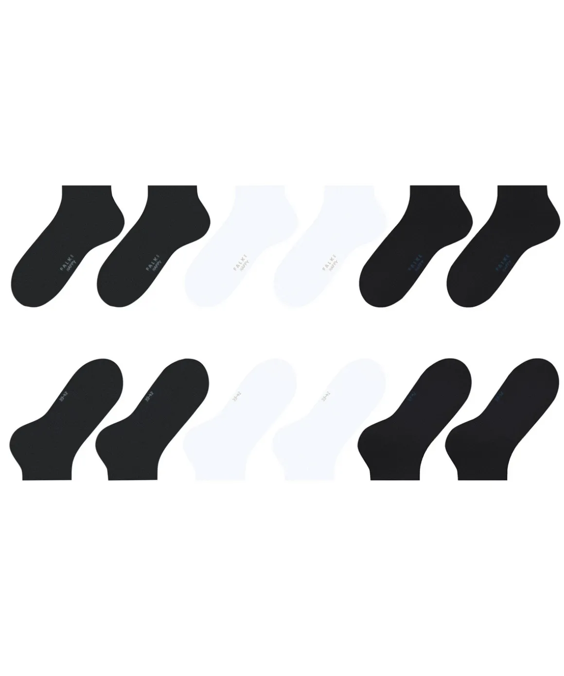 Happy 6-Pack Heren Sneakersokken