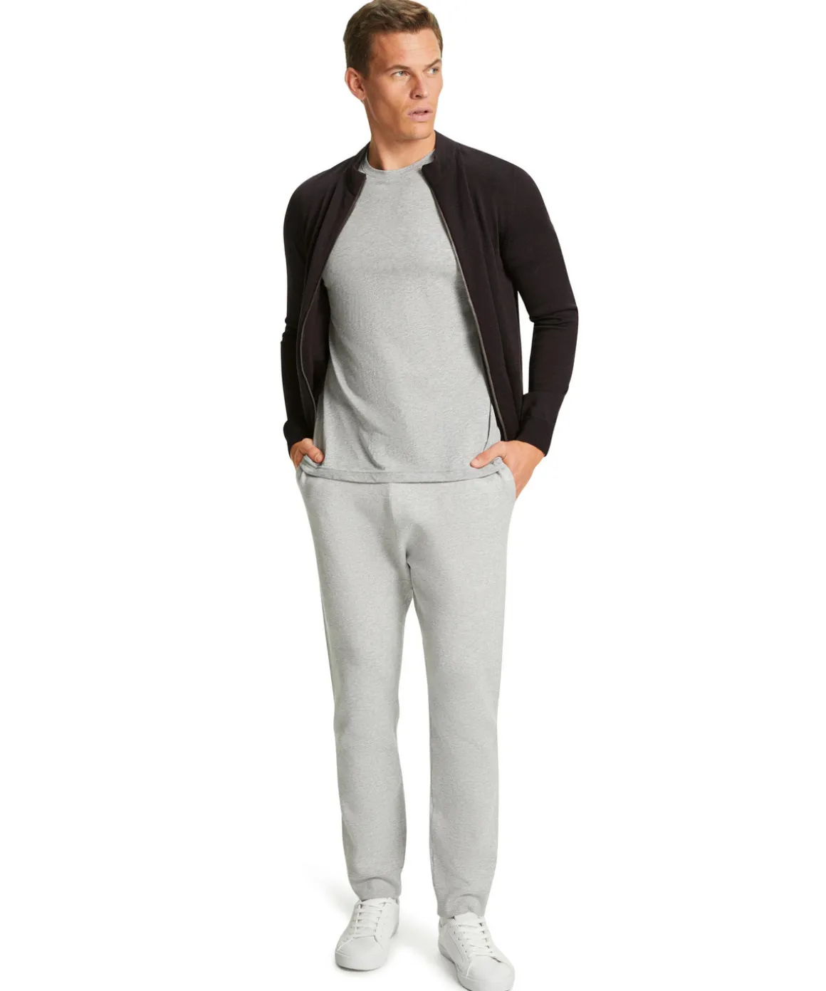 Heren Zip-Jacket Opstaande Kraag