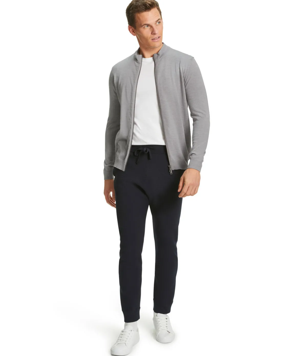 Heren Zip-Jacket Opstaande Kraag