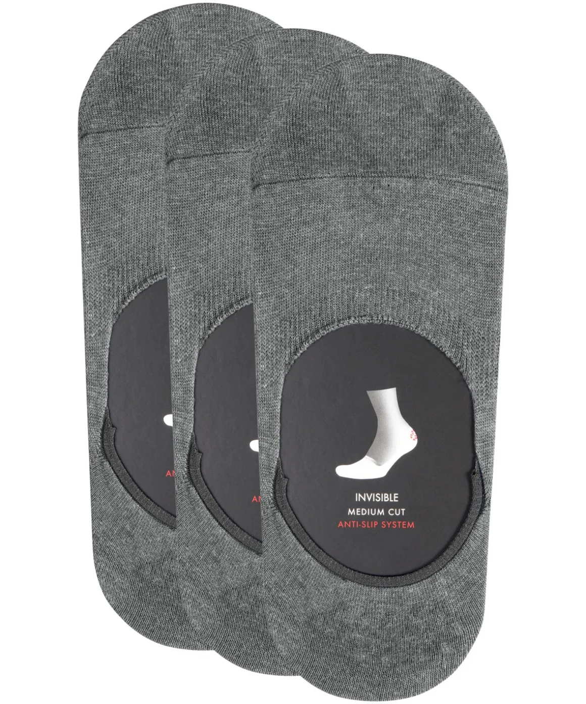 Step Medium Cut 3-Pack Heren Kousenvoetjes